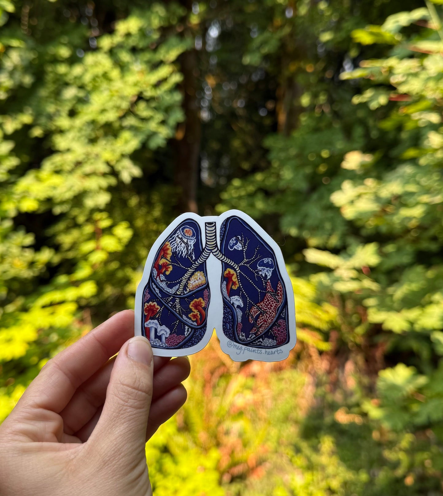Salish Sea Lungs Sticker