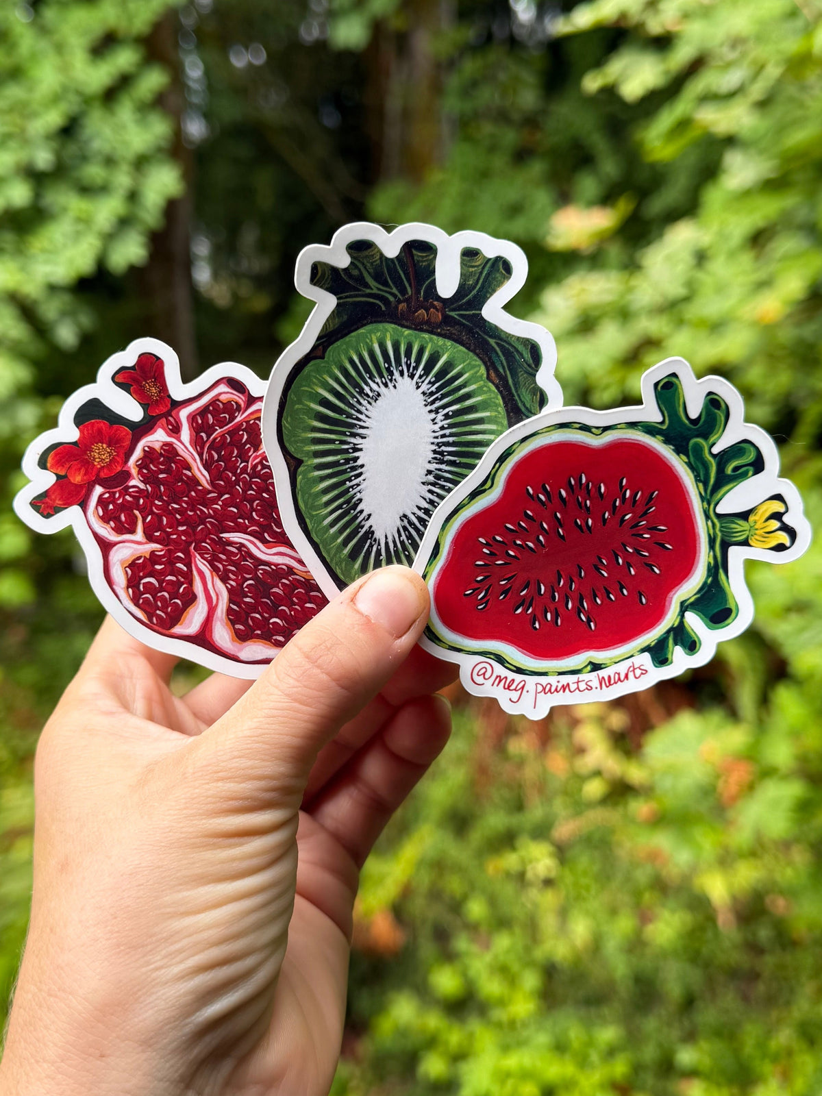 Kiwi Heart Sticker