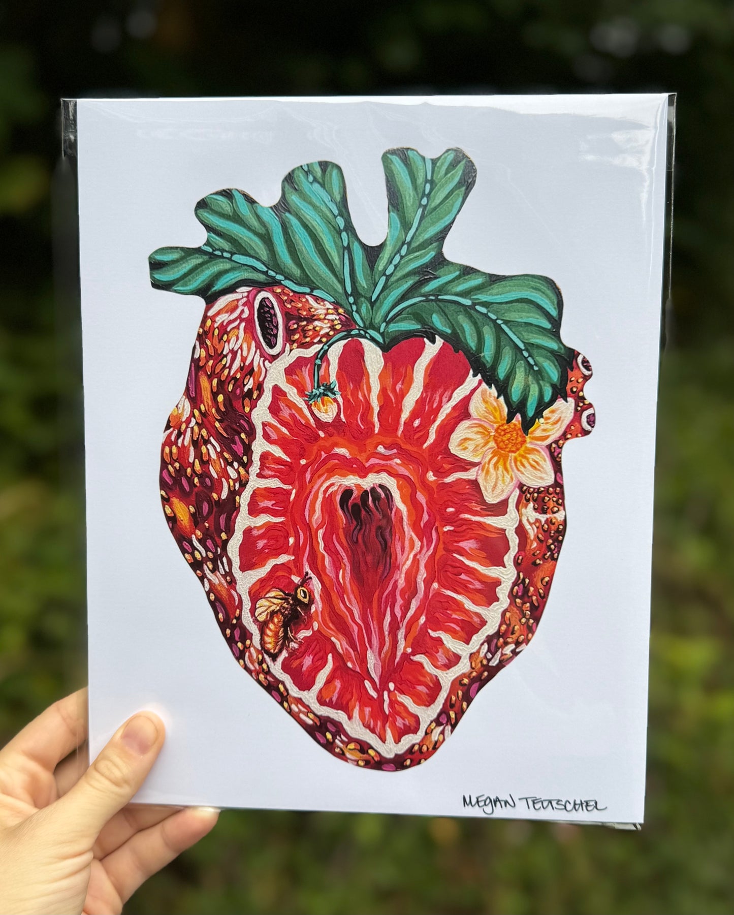 Strawberry Heart Print