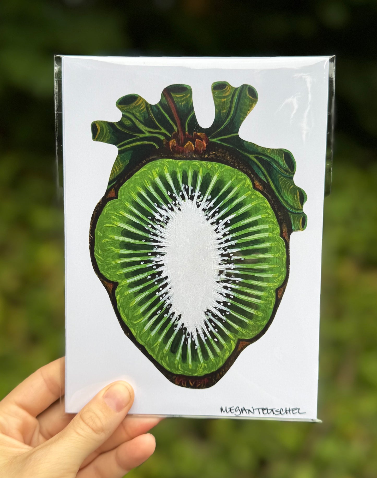 Kiwi Heart print