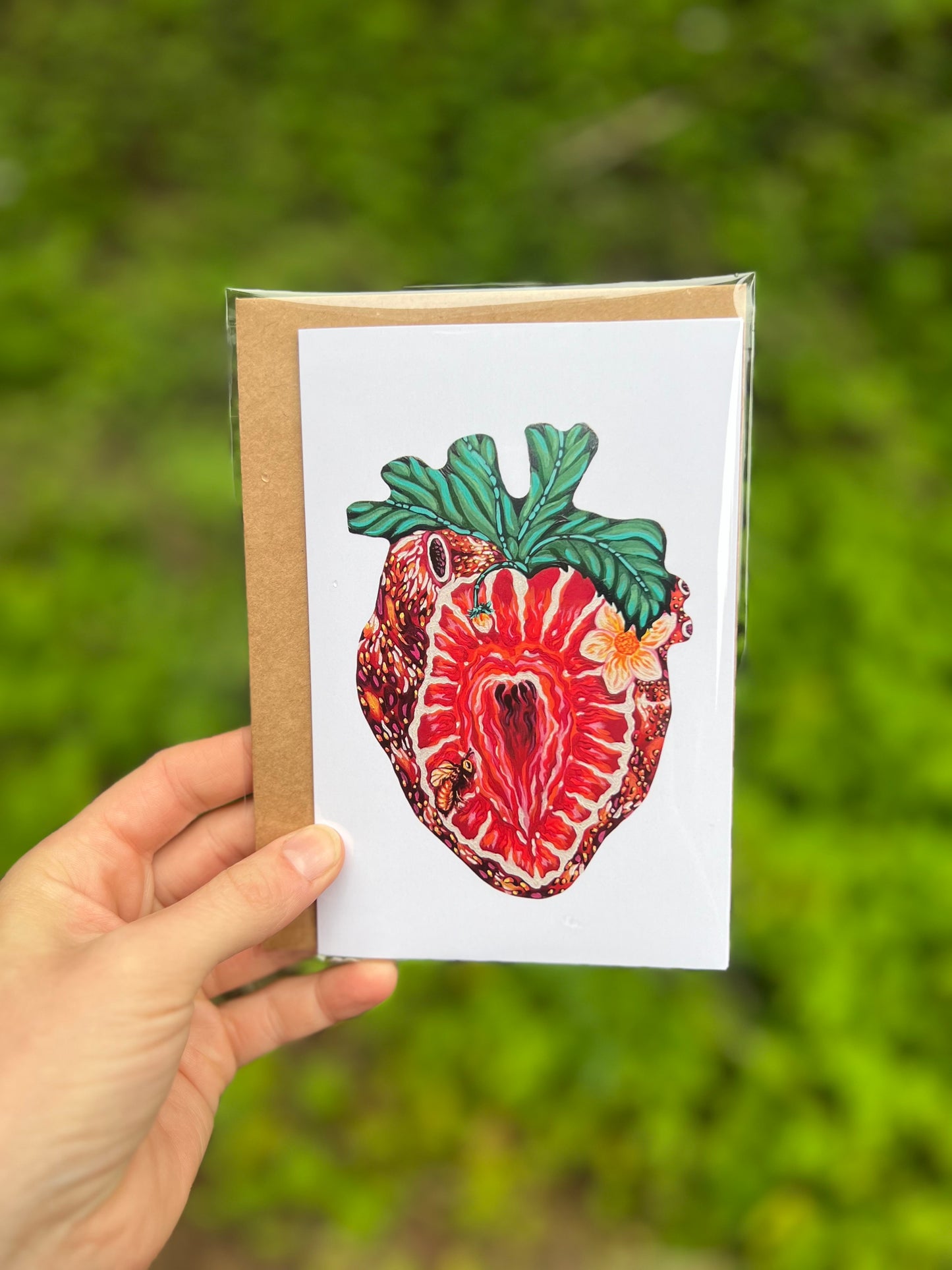 Strawberry Heart Card