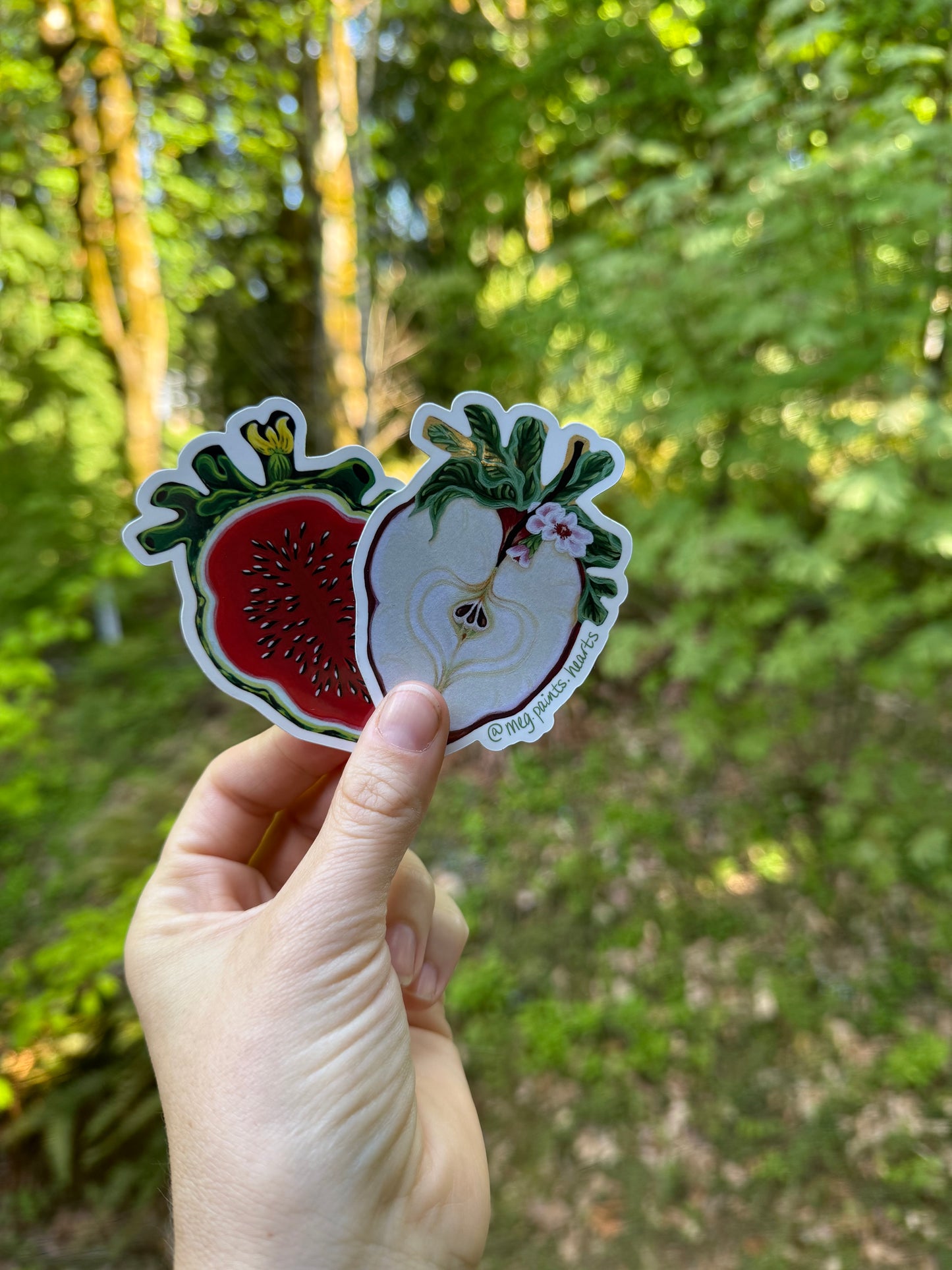 Watermelon Heart Sticker