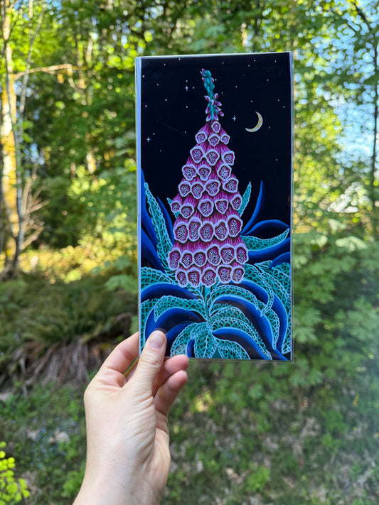 Foxglove at Midnight Print