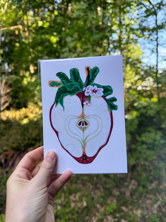 Apple Heart Print