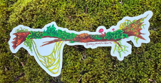 Lichen Log Sticker