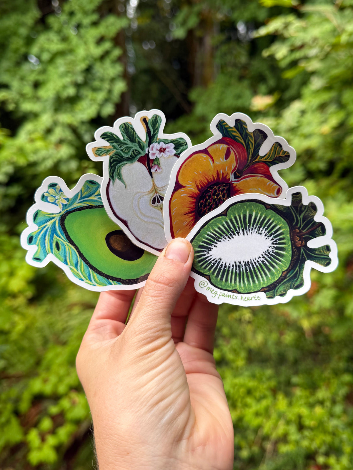 Kiwi Heart Sticker