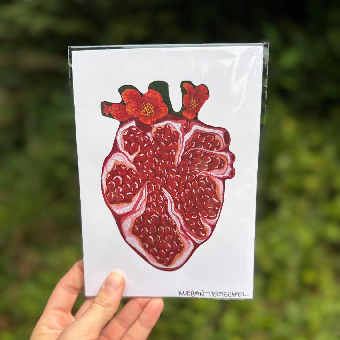 Pomegranate Heart print
