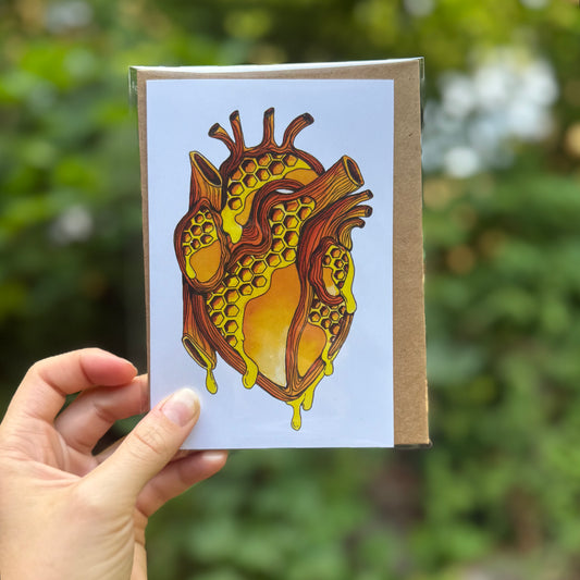 Honeycomb Heart Card