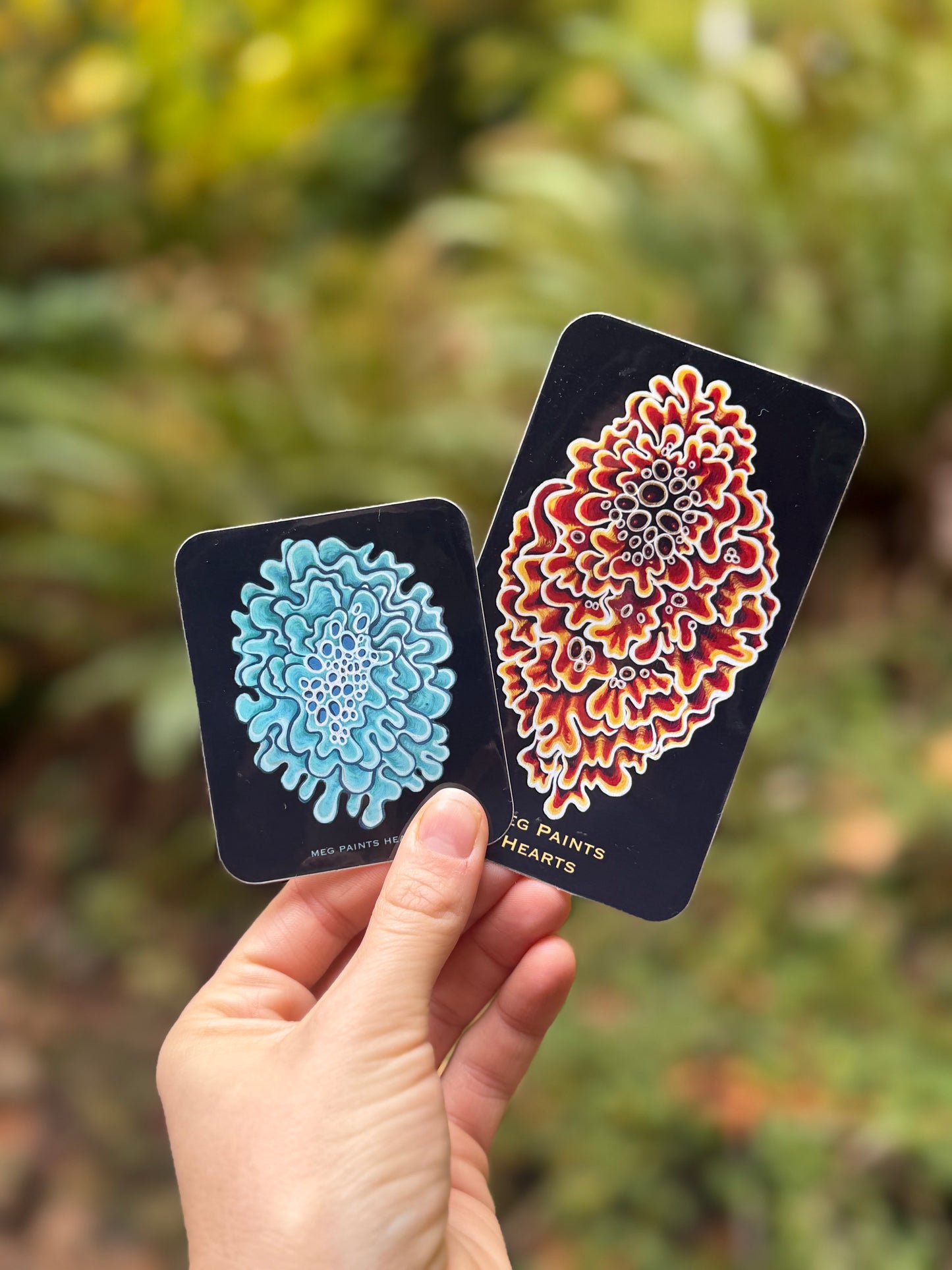 Turquoise Lichen Sticker