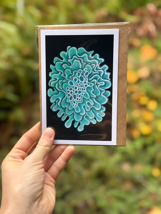 Turquoise Lichen Card