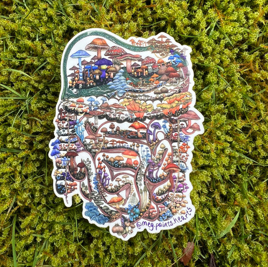 Mushroom Guts Sticker