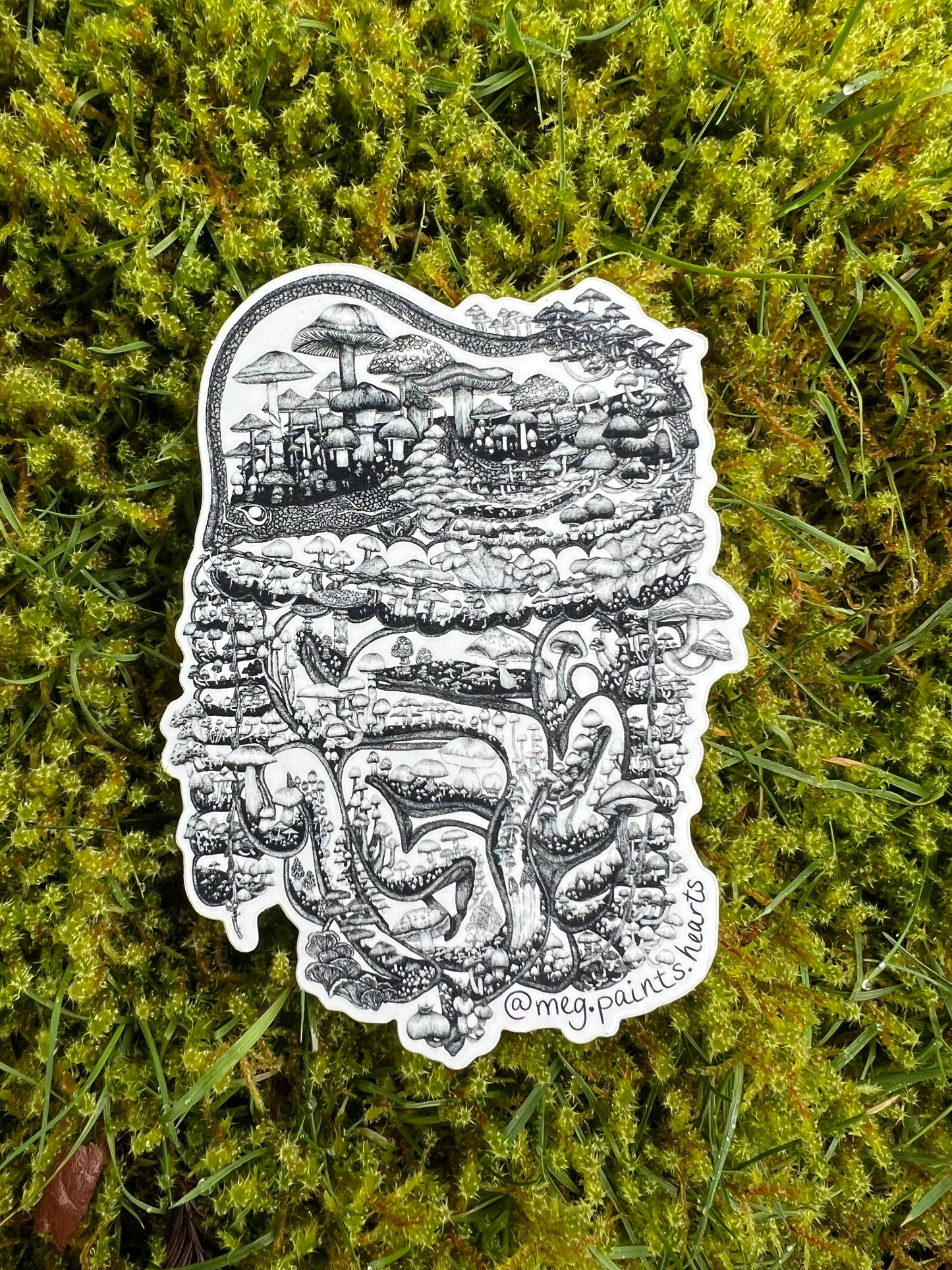 Mushroom Guts Sticker
