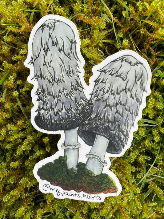 Shaggy Mane Sticker