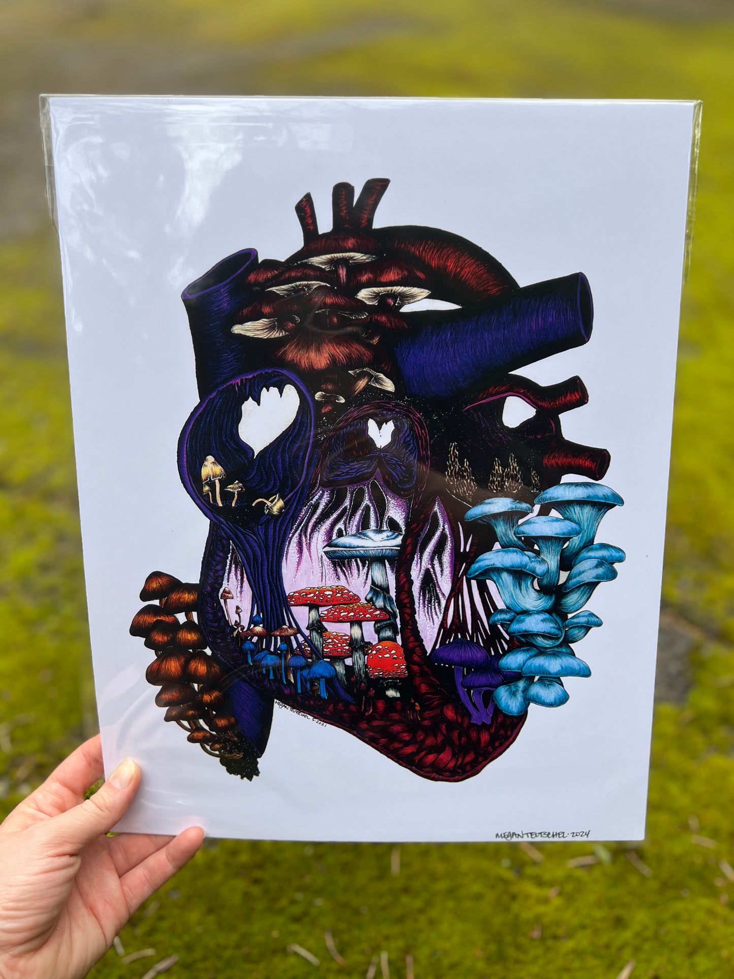 Magic Mushroom Heart (Color)