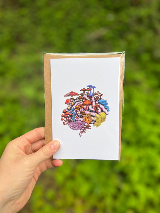 Mushroom Brain (Color) Card