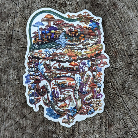 Mushroom Guts Sticker
