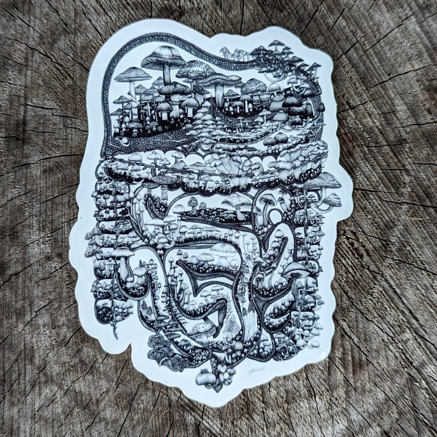 Mushroom Guts Sticker